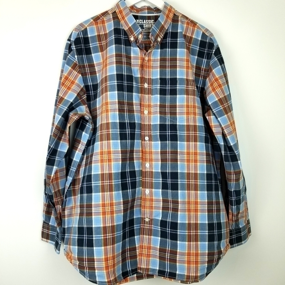 Old Navy 'The Classic' plaid shirt, sz XXL